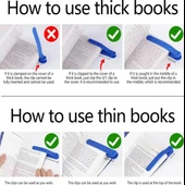 Kitap Okuma Ayracı Silikon, Mavi, 1 Adet, thumbnail 4