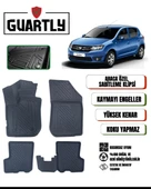 Guartly Dacia Sandero 2007_2012 Arası Uyumlu Araca Özel Premium 4d Havuzlu Paspas Takımı - 1