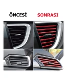 Tüm Araçlara Uyumlu, Evrensel U-Şekilli Araba Klima Çıkışı Dekoratif Yumuşak Şerit Aksesuarları thumbnail 2