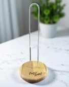 28cm Kağıt Havluluk, Peçetelik Tutucu, Metalik Renk Telli, Ahşap Standlı Paper Towel - 1