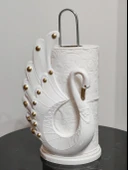 Kuğu Desenli Tuvalet Kağıdı Tutucu, Banyo Aksesuarı, Banyo Düzenleyici - 4