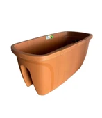 SY-5710 Opal Balkon Küpeşte Saksı 15 Litre Kiremit 4 Adet thumbnail 2