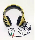 Snopy SN-8800 Kamuflas Desenli Bilgisayar ve Telefon uyumlu Kulak Üstü Mikrofonlu Kulaklık 3,5mm - 4