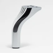 Metal Mobilya Ayağı Ayakları Ünite Baza Koltuk Kanepe Sehpa Ayakları 14 cm Gümüş Krom Renk thumbnail 5