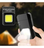 Projektör El Feneri ve Pürmüz Çakmak USB Gazsız Şarjlı Çakmak 600 Lümen thumbnail 4