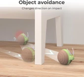 Cheerble Akıllı Kedi Oyuncağı - Şarjlı Salyangoz, Kahverengi, 7x5x5.8 cm - 4