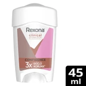 Rexona Clinical Protection Kadın Stick Deodorant Confidence 3x Güçlü Koruma 45 ml thumbnail 1