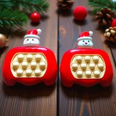 YÜKSEK KALİTE 2Lİ SET KARDAN ADAM POPİT NOEL BABA POPİT OYUNU SESLİ IŞIKLI POPİT YILBAŞI HEDİYELERİ thumbnail 1