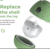 Cheerble Akıllı Yumurta Oyuncak - Şarjlı, Yem Atmalı, Kedi & Köpekler İçin Yeşil (8x8x10 cm) - 3