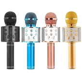 Karaoke Mikrofon Kablosuz Bluetooth Şarjlı Eğlenceli Çocuk Müzik thumbnail 5