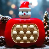 YÜKSEK KALİTE 2Lİ SET KARDAN ADAM POPİT NOEL BABA POPİT OYUNU SESLİ IŞIKLI POPİT YILBAŞI HEDİYELERİ thumbnail 6