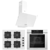 White FryArt 3 Lü Ankastre Set ( QEP63CB - SC206-FA - D087 ) Döküm Izgara thumbnail 1