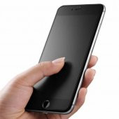 Joyroom Alen Matte Full Cam  iPhone 7-8 Temperli Cam Ekran Koruyucu Siyah - 4