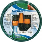 GF Örgülü Bahçe Sulama Hortum Seti 15m 1/2" Alphakit - 1