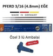 Pferd 3/16 (4.8mm) Motorlu Testere Eğesi Orta 3lü Paket - 1
