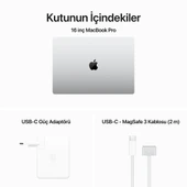 MacBook Pro M3 Pro 18 GB 512 GB SSD 16.2" MRW43TU/A Gümüş Outlet (Açıklamayı Okuyunuz) thumbnail 4