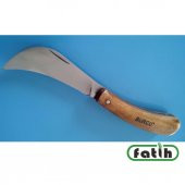 Burcu Aşı Bıçağı Ceviz Aşı Çakısı Eğri Dövme Bıçak - 2