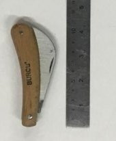 Burcu Aşı Bıçağı Ceviz Aşı Çakısı Eğri Dövme Bıçak - 5