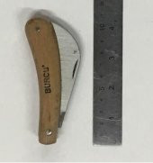 Burcu Aşı Bıçağı Ceviz Aşı Çakısı Eğri Dövme Bıçak - 7