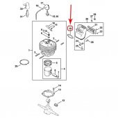 Stihl 1106-149-0600 Egzoz Contası - Stihl 070, 090, MS720 thumbnail 2
