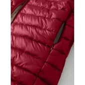 Lucky Life Kadın Uzun Kollu Kapşonlu Cep Detaylı Fermuarlı Orta Boy Mont - 4