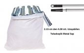 Meyve Toplama Aparatı Sepeti Çap Ø16 cm 4 Metre Teloskopik Saplı - 3