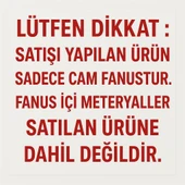 Büyük Boy Cam Fanus Teraryum Balık Ve Çiçek Dekoru 24x18 thumbnail 6