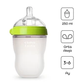 Comotomo Antikolik Silikon Biberon 250 ml 3-6 Ay Yeşil - 1