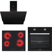 Kumtel Siyah Cam Vitroseramik / Dokunmatik Ankastre Set - 8 Programlı thumbnail 1