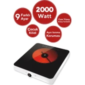 Kumtel Tekli Elektrikli Vitroseramik Ocak HCA-2001 thumbnail 3