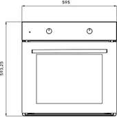 Kumtel Beyaz 2'li Ankastre Set (B66 - SF2 (DDT) + DA6-835) thumbnail 4