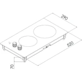 Kumtel V3-02 Ikili Vitroseramik Setüstü Elektrikli Domino Ocak thumbnail 3