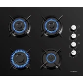 Kumtel Home Siyah Cam Ankastre Set (DA6-830 Davlumbaz + KO-40 TAHDF Ocak+ B66-S2 Fırın) thumbnail 3