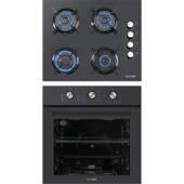 Kumtel Antrasit 2'li Ankastre Cam Set ((Mt) + Ko-40TAHDF) thumbnail 1