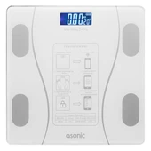 Asonic BS260 Beyaz 260x260 Mm Dijital Bluetooth Baskül Ev Tipi Banyo Tartı - 1