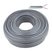 Lan LN-TEL44 Gri 2 Li Flat Köken 100 Metre Telefon Kablosu - 1