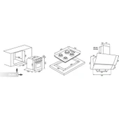 Luxell Opall Beyaz Set ( DA-835 Cam Davlumbaz - 40 Tahdf Ankastre Cam Ocak - B66-SGF3 Opall Beyaz Ankastre Fırın ) thumbnail 5