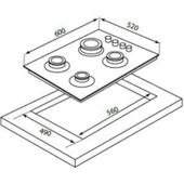 Teknotrust Antrasit Cam Ankastre Ocak thumbnail 2
