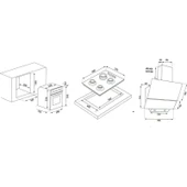 Kumtel mt Siyah Cam Ankastre Set ( Fırın B66 - Ocak KO40TAHDF - Ocak 830 ) thumbnail 5