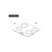 Kumtel V6-04T Vitroseramik Elektrikli Siyah Cam Ankastre Ocak thumbnail 3