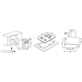 Luxell Opall Siyah Ankastre Set ( DA-835 Cam Davlumbaz - 40 Tahdf Ankastre Cam Ocak - B66-SGF3 Opall Siyah Ankastre Fırın ) thumbnail 5