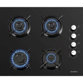 Kumtel Siyah Cam Dijital / Dokunmatik Ankastre Set - 8 Programlı (KO-40 TAHDF Ocak B66 - Sf2 Ddt Fırın DA6-835 Davlumbaz) thumbnail 2