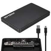 Hytech HY-HDC21 2.5 İnç USB 2.0 SATA Harici Hard Disk Kutusu Siyah - 1
