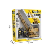 Şarjlı Işıklı Sesli Kumandalı Duman Atan 1:20 Ölçek Oyuncak Vinç thumbnail 5