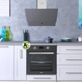 Kumtel Antrasit (Gri) Cam Davlumbaz Da6-830 thumbnail 2