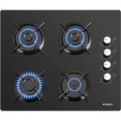 Kumtel Ko 40 Tshdf Siyah Setüstü Ankastre Cam Ocak Oval thumbnail 1