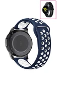 KRETON KRETON Samsung Galaxy Watch Active 2 40mm/44mm Uyumlu Kordon Yumuşak Dokulu Delikli Desenli Silikon Kayış thumbnail 6