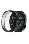 KRETON KRETON Samsung Galaxy Watch 8 44mm ile Uyumlu Kasa Ve Ekran Koruyucu 360 Tam Koruma Silikon Kılıf thumbnail 3