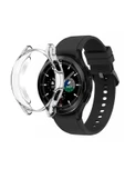 KRETON KRETON Samsung Galaxy Watch 4 44mm Uyumlu Kasa ve Ekran Koruyucu 360 Tam Koruma Silikon Kılıf thumbnail 3