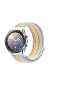 KRETON KRETON Samsung Galaxy Watch 3 41mm Uyumlu Spor Kumaş Desenli Cırt Cırtlı Kordon Kayış thumbnail 5